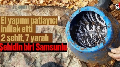 PKK'lı teröristlerin tuzakladığı el yapımı patlayıcı infilak etti 2 şehit 7 yaralı