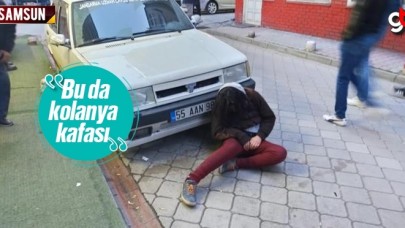 Samsun'da kolanya içen kadın komaya girdi