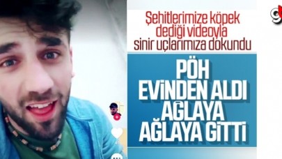 Şehitlerimize köpek diyen PKK'lı evinden alındı
