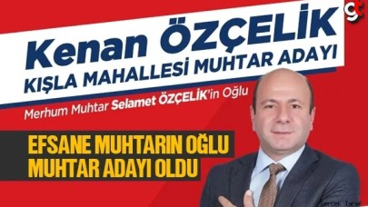 Kışla Mahallesi Muhtar Adayı Kenan Özçelik projelerini konuşturuyor