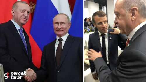 Erdoğan, Putin ve Macron’la Görüştü