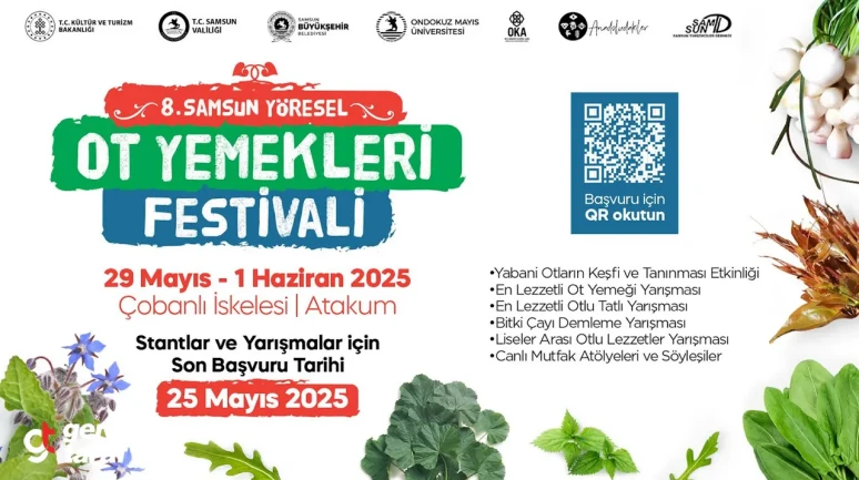 Samsun'da 8. Yöresel Ot Yemekleri Festivali Gastronomi Tutkunlarını Ağırlayacak