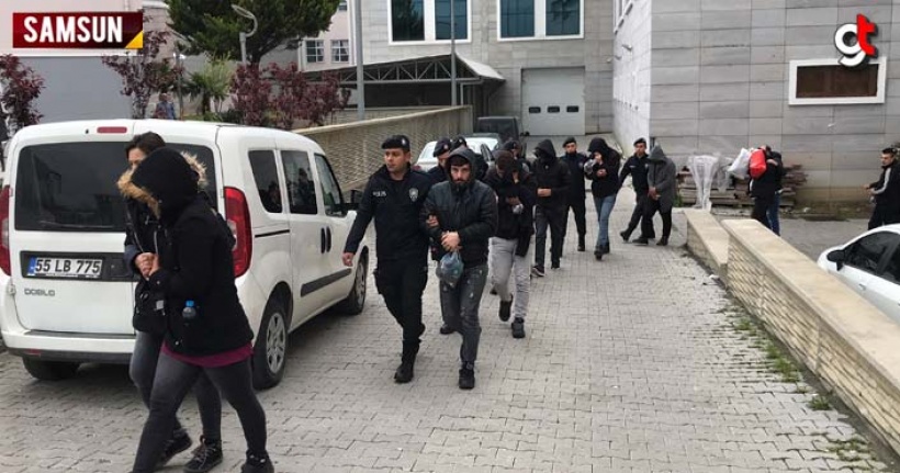 Samsun'da Uyuşturucu Satıcılarına Operasyon  13 Gözaltı