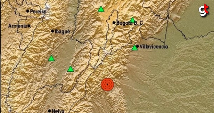 Kolombiya'da 6,2 büyüklüğünde deprem