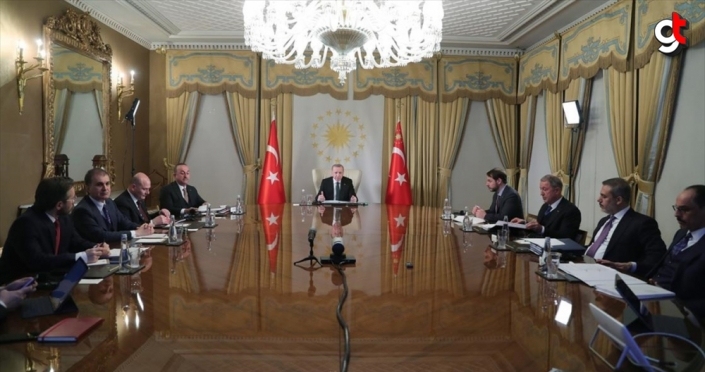 Cumhurbaşkanı Erdoğan, Macron, Merkel ve Johnson'la görüşme gerçekleştirdi