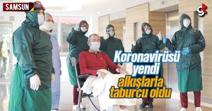 Samsun'da koronavirüsü yenen hasta taburcu oldu