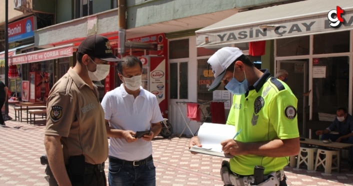 Amasya'da maske denetimi yapıldı