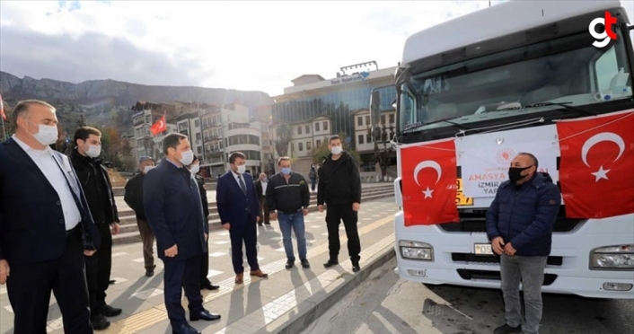 Amasya'dan İzmir'deki depremzedelere yardım