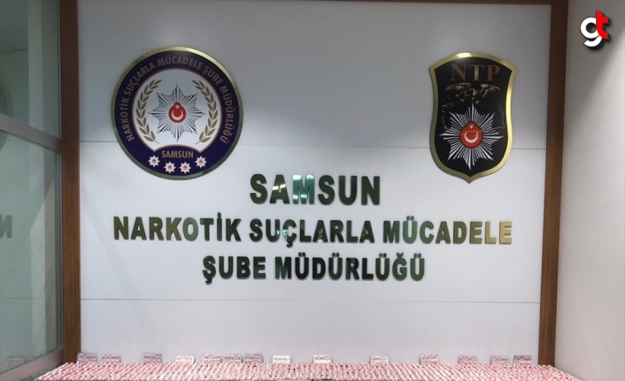 Samsun'da 7 bin 252 kapsül uyuşturucu sentetik hap ele geçirildi