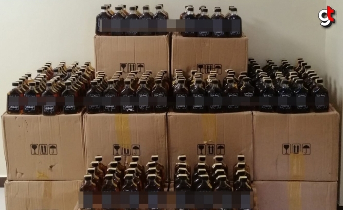 Bolu'da yayla evinde 1400 şişe kaçak içki yakalandı