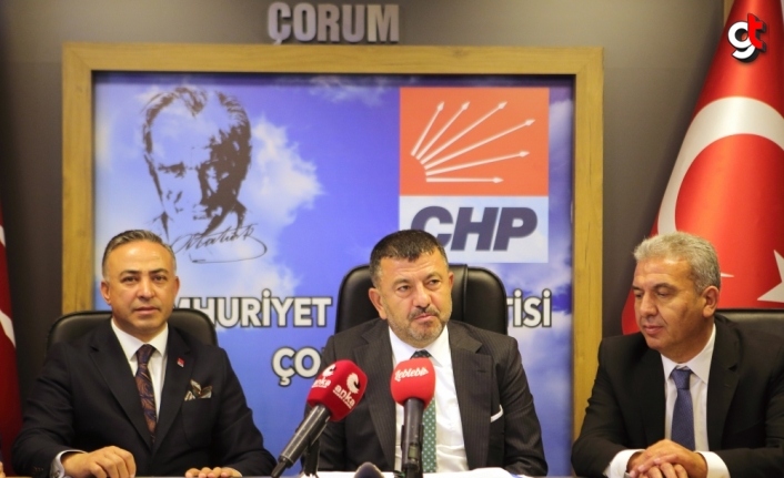 CHP Genel Başkan Yardımcısı Ağbaba, Çorum'da basın toplantısı düzenledi: