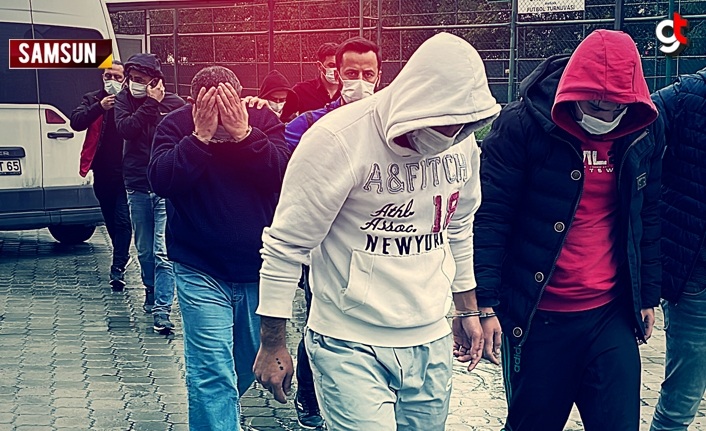 Samsun'da torbacı operasyonunda 5 tutuklama