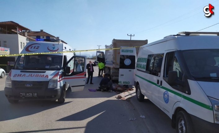 Samsun'da hafriyat kamyonunun çaptığı genç kız hayatını kaybetti