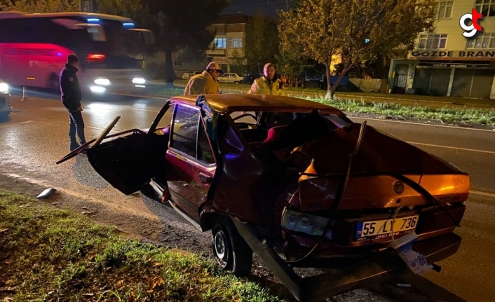 Samsun'da trafik kazasında 1 kişi öldü, 1 kişi yaralandı