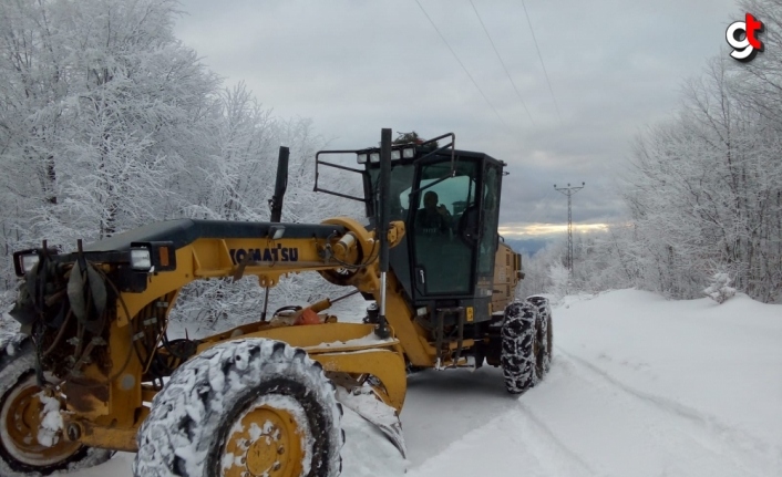 Amasya, Kastamonu ve Sinop'ta kar nedeniyle 307 köy yolu ulaşıma kapandı