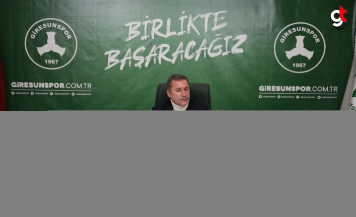 Giresunspor Kulübü Başkanı Karaahmet'ten takıma destek çağrısı: