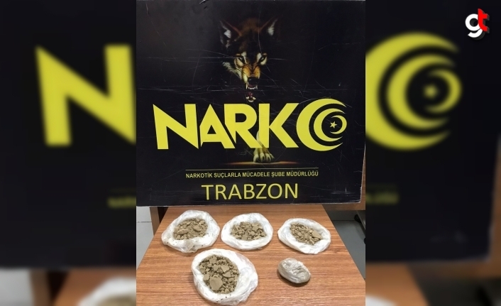 Trabzon'da ayakkabı tabanına gizlenmiş 250 gram eroin bulundu