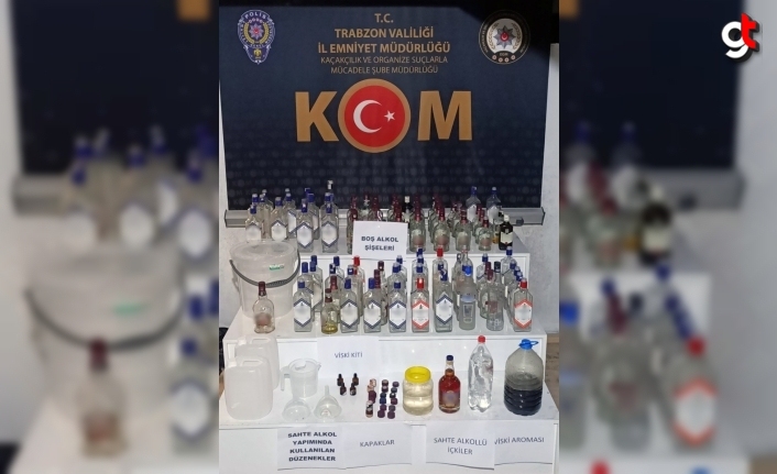 Trabzon'da sahte içki operasyonunda 1 kişi yakalandı