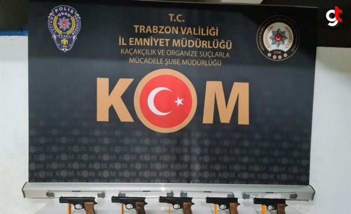 Trabzon'da silah kaçakçılığı operasyonunda 45 tabanca ele geçirildi