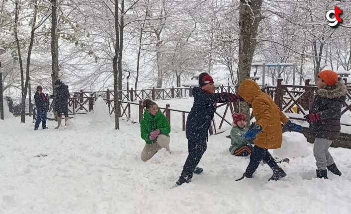Zonguldak'ta kar yağışı etkili oluyor