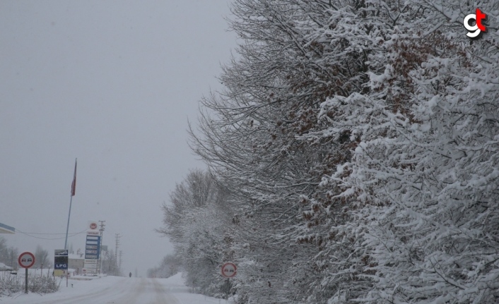 D-100 kara yolunun Tokat geçişi kar nedeniyle ulaşıma kapandı