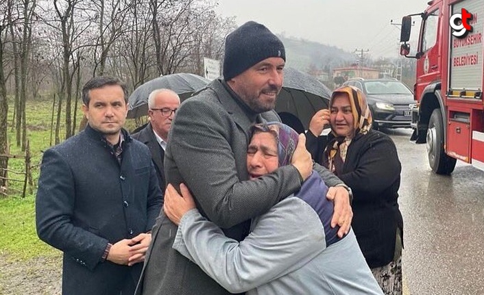 Evi yanan aileye Tekkeköy Belediyesi sahip çıktı