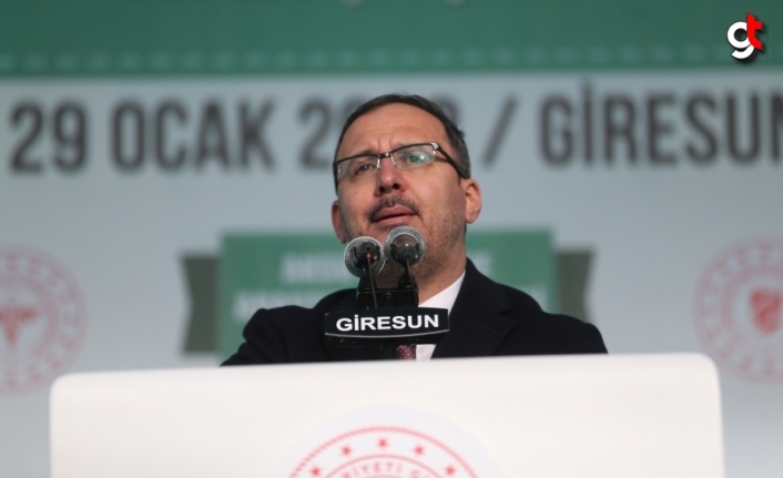 Gençlik ve Spor Bakanı Kasapoğlu, Giresun'da konuştu:
