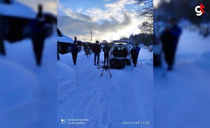 SEDAŞ zorlu kış şartlarında drone ile tarama ve tespit yapıyor