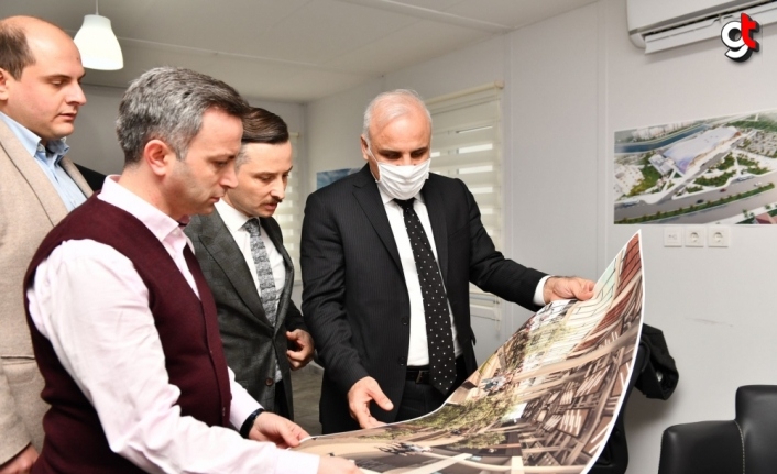 Trabzon'un yeni otogar inşaatında çalışmalar devam ediyor