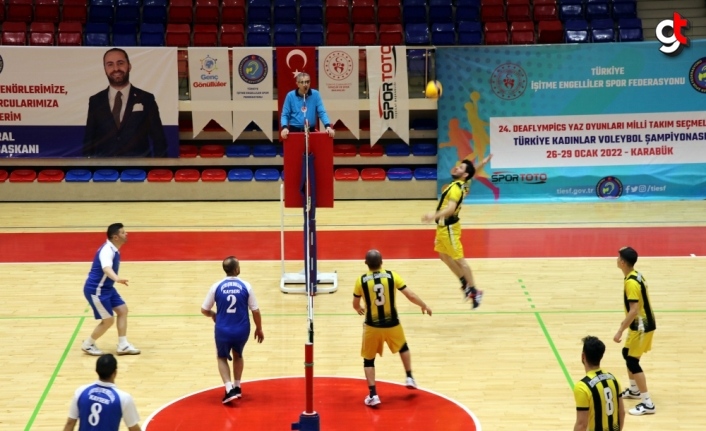 Türkiye İşitme Engelliler Erkekler Voleybol Şampiyonası, Karabük'te sürüyor