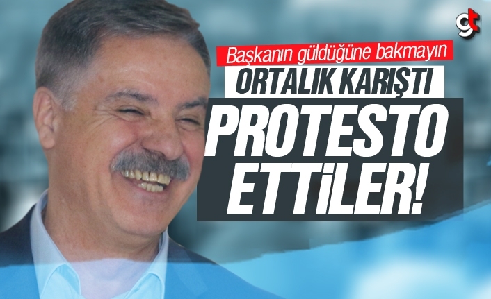 Millet İttifakı, CHP'li Başkan Cemil Deveci'yi protesto etti
