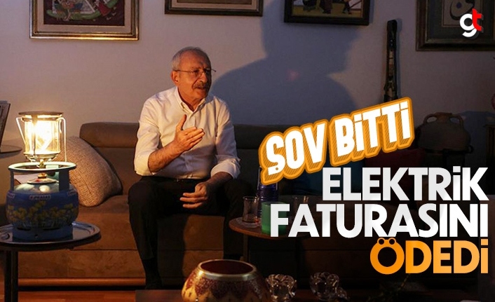 Kemal Kılıçdaroğlu, elektrik faturasını ödedi