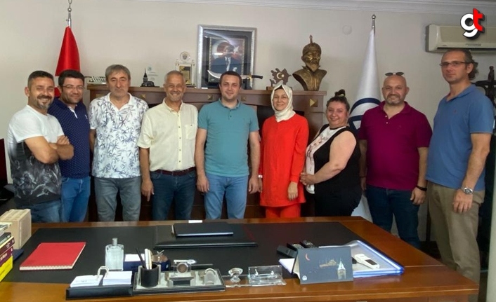 19 Mayıs Gazeteciler Cemiyeti'nden  AA Samsun Bölge Müdürü Demir'e ziyaret