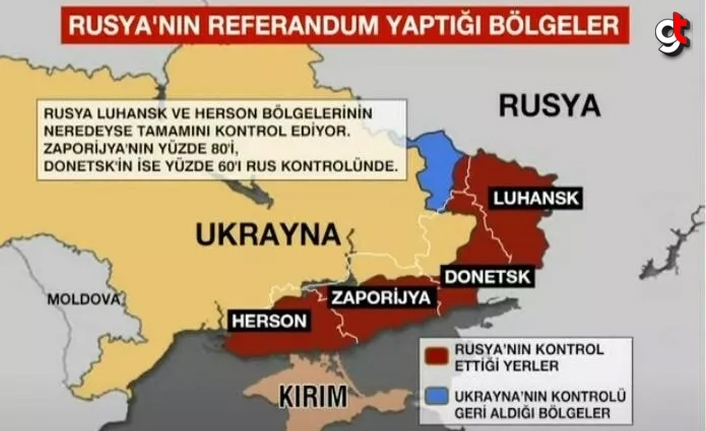 Türkiye, Rusya'nın 4 bölgeyi kendi topraklarına katmasını reddetti