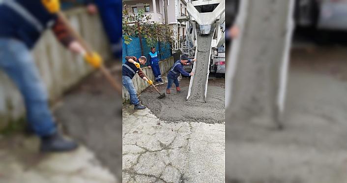 Trabzon'da bozulan yollar hızla onarılıyor