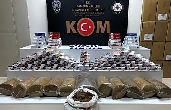Samsun'da 52 bin 880 makaron ile 70 kilogram tütün ele geçirildi
