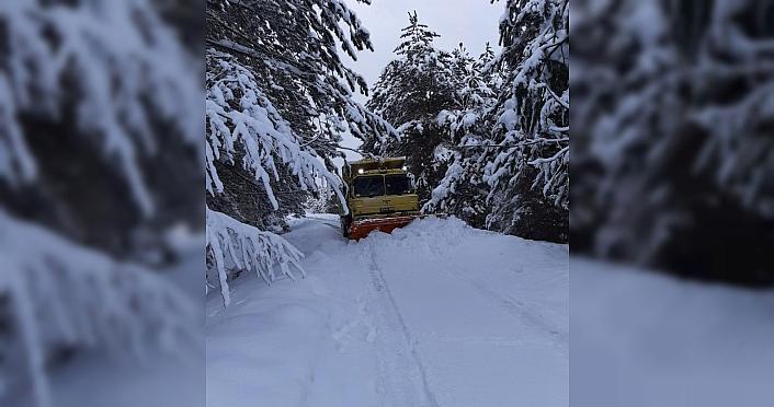 Zonguldak'ta kar nedeniyle kapanan 49 köy yolu açıldı