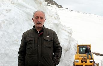 Bayburt'ta karla mücadele baharda da devam ediyor