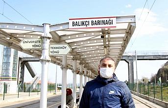 Samsun'da tramvay beklerken kalp krizi geçiren vatandaşı kurtaran güvenlik görevlisi: