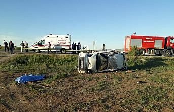 Çorum'daki trafik kazasında araçtan fırlayan sürücü öldü