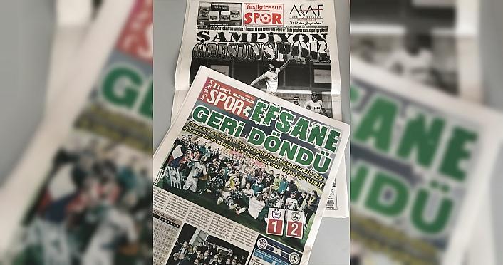 Giresun yerel basınında Süper Lig sevinci