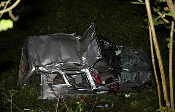 Ordu'da hafif ticari araç fındık bahçesine yuvarlandı: 2 ölü