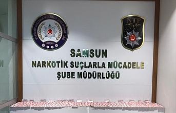 Samsun'da 7 bin 252 kapsül uyuşturucu sentetik hap ele geçirildi