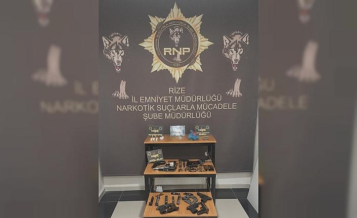 Rize'de düzenlenen uyuşturucu operasyonunda 3 kişi tutuklandı