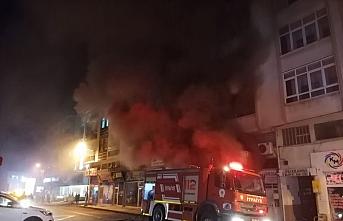 Samsun'da işyerinde yangın çıktı