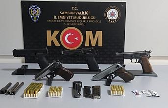 Samsun'da silah kaçakçılığı operasyonunda 2 şüpheli yakalandı