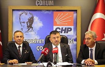 CHP Genel Başkan Yardımcısı Ağbaba, Çorum'da basın toplantısı düzenledi: