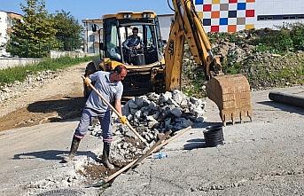 Giresun Belediyesi altyapı çalışmalarına devam ediyor