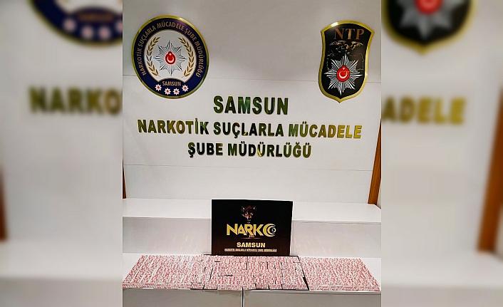 Samsun'da 2 bin 226 kapsül sentetik uyuşturucu hap ele geçirildi