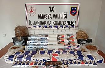 Amasya'da kaçak 33 bin 100 makaron ele geçirildi